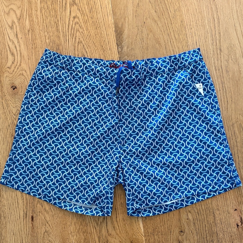 Robert Graham Blue Wave Swim Trunks